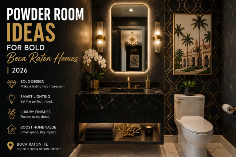 Powder Room Ideas for Bold Boca Raton Homes | 2026