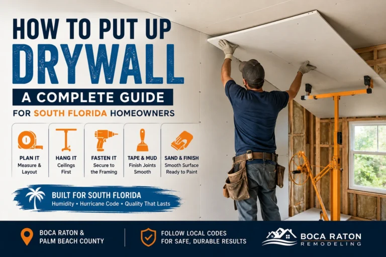 How to Put Up Drywall: A Complete Guide for South Florida Homeowners